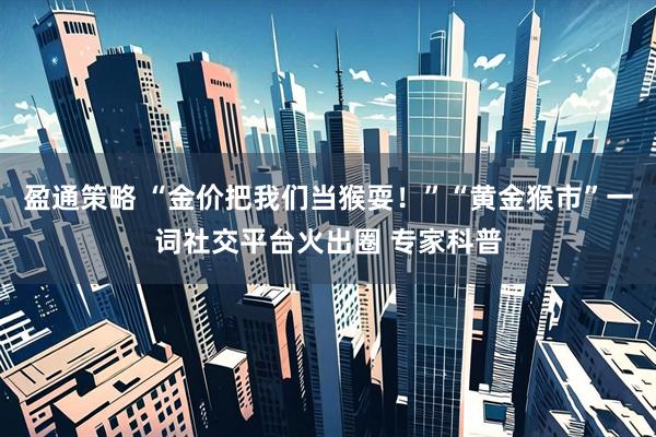 盈通策略 “金价把我们当猴耍！”“黄金猴市”一词社交平台火出圈 专家科普