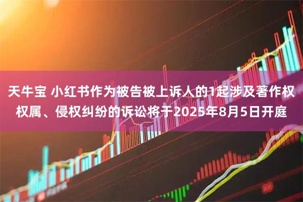 天牛宝 小红书作为被告被上诉人的1起涉及著作权权属、侵权纠纷的诉讼将于2025年8月5日开庭
